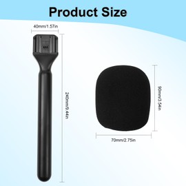 KXVXXV Wireless Microphone Grip Handheld Adapter Handheld Microphone Holder for Rode Wireless GO I/II DJI Mic, Microphone Hand Adapter for Interviews YouTube Tiktok Vlogging
