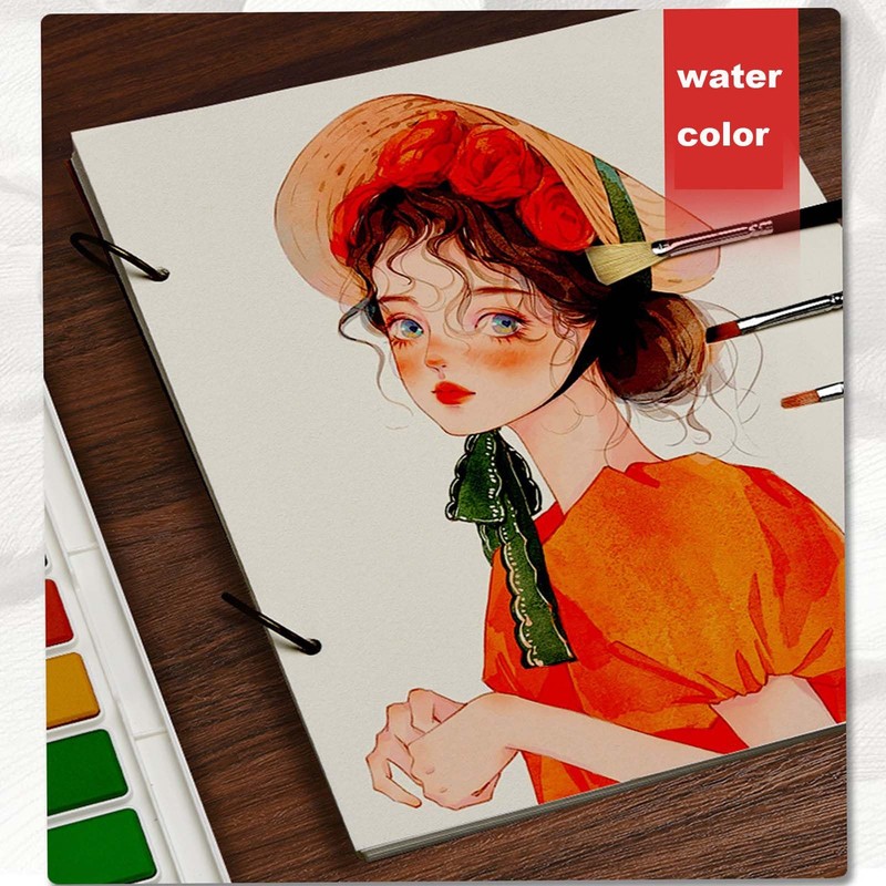 Sketchbook A4, 160GSM/ 150 Pages Sketch Book, Detachable Plain Drawing