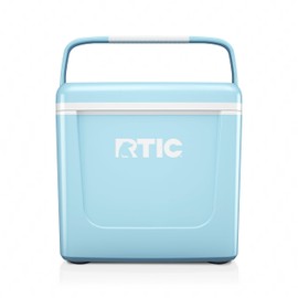RTIC 8 QT Road Trip Personal Cooler, Small, Compact, Insulated, Portable Ice Chest Box for Food, Drink, Beverage, Beach, Camping, Picnic, Fishing, Boat, 12-Can Capacity, RTIC Ice