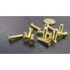 Brass Flat Head Phillips Machine Screws, FT, 10-24 Thread Size