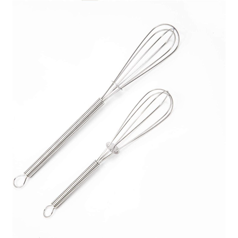 Wingsflying 4 Pack Mini Wire Kitchen Whisks Small Egg Whisk