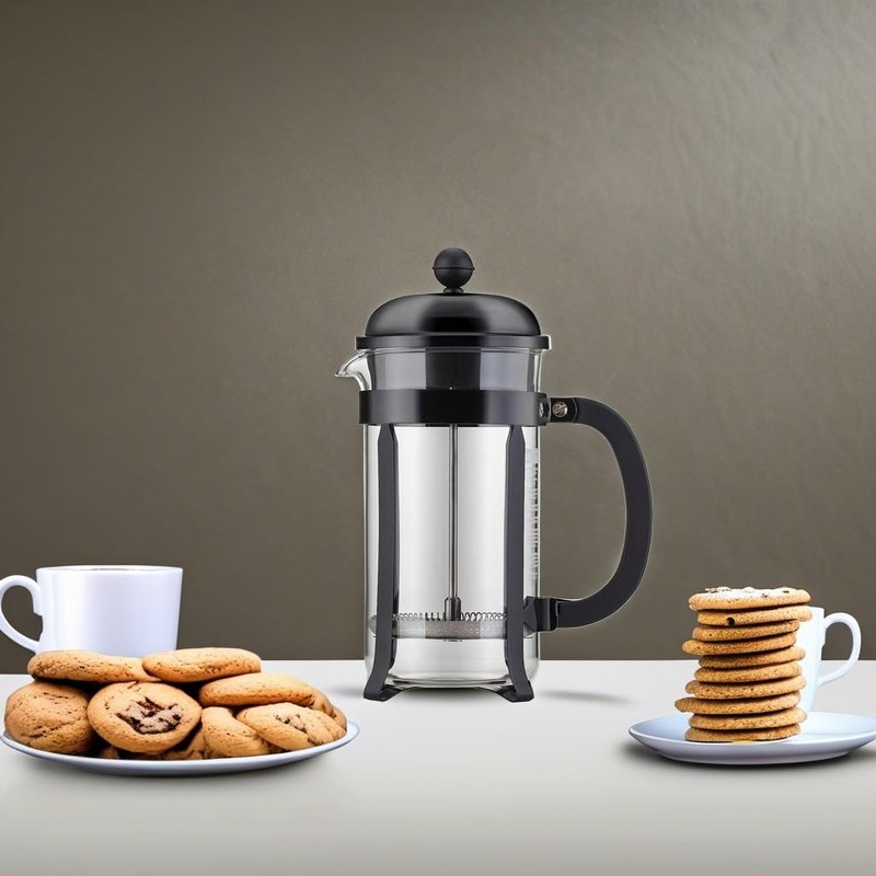 Bodum 34oz Chambord French Press Coffee Maker, High-Heat Borosilicate Glass,