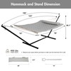 ANOW Double Rope Hammock with Stand 12FT, Heavy Duty Hammock