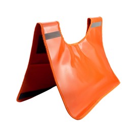 QWORK Winch Damper, Heavy Duty Safety Recovery Dampener Recovery Line Dampener Car Off-Road Winch Rope Dampener Blanket with Pocket, Orange, 1 Pack