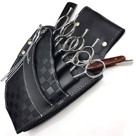 Hairdressing Scissor Pouch by Kassaki Black Check Tool Belt Bag Limited Edition