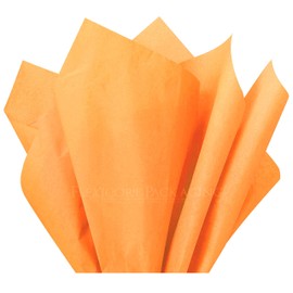 Flexicore Packaging Peach Orange Gift Wrap Tissue Paper Size: 15 Inch X 20 Inch | Count: 100 Sheets | Color: Peach
