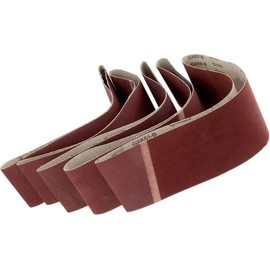5 Pack Cloth Sanding Belts Sanding Paper Sanding Belts (100mm x 915mm,400 Grit)