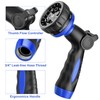 HOSUN Heavy Duty Garden Hose Nozzle, Adjustable Metal Water Sprayer