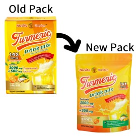 NuvitaGarden Ultra Potent Turmeric Supplement for Joint Support - 30 Pockets Made in USA