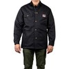 BEN DAVIS Men's Original Style Jacket, with Front Snap (Black,