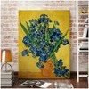CP CANVASPATH Irises Vase Flower by Vincent Van Gogh Size:24x30x1.5