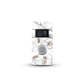 MightySkins Glossy Glitter Skin Compatible with Ring Video Doorbell (2nd Generation) - Conceal Snow | Protective, Durable High-Gloss Glitter Finish | Easy to Apply