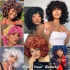 Short Curly Wigs for Black Women Loose Cute Kinky Curly