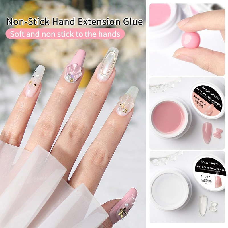 Solid Builder Gel for Nails 3D Nail Gel Sculpting Gel