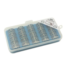 Cutex Pack of 25 Juki DU-141, DU-1181N Bobbins with Storage Case