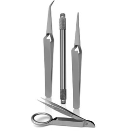DEXSUR Premium 4-Piece Foreign Object Removal Kit - Stainless Steel, Autoclavable, O.R. Grade, Versatile Usage, Ultimate Performance.