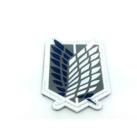 Patch Nation Shingeki No Kyojin Anime Recon Corps Cosplay Airsoft PVC Patch