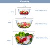 WhiteRhino Glass Mixing Bowls Glass Bowls with Lids Set(4.5QT,2.7QT, 1.1QT),Large