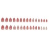 30PCS Peach Blossom Press On Nails - Medium Long False