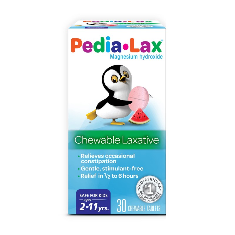 Fleet Pedia-Lax Saline Laxative Chewable Tablets, Watermelon - 30 Count