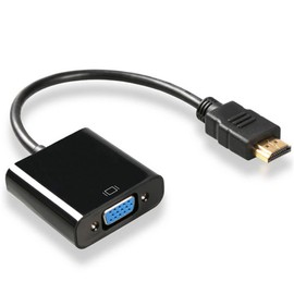 HDMI to VGA Converter Cable, HDMI to VGA, HDMI In, VGA Output, HDMI Male to VGA Female, Supports 1080P Converter Adapter (HD-VGA)