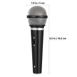 1PC Plastic Microphone Model, Kids Microphone Pretend Microphone Toy, Fake Microphone Prop for Birthday Party Favors Pretend Play or Performance Costume Prop