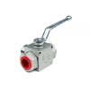 Chief 3-Way High Pressure Ball Valve 9/16-18 SAE 6 Port