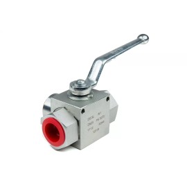 Chief 3-Way High Pressure Ball Valve 9/16-18 SAE 6 Port Size, 5880 PSI, L Flow Path