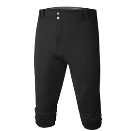 Premium Adult Baseball Pants for Men Relaxed Fit Knicker Baseball Pants Peak Performance Durable, Moisture-Wicking Fabric | Black Small