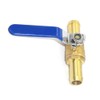 Joywayus 3/4" Hose Barb Inline Brass Shutoff Ball Valve Water