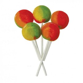Wrapped Tropical Fruit Mega Lollies 475g Sweet Jar