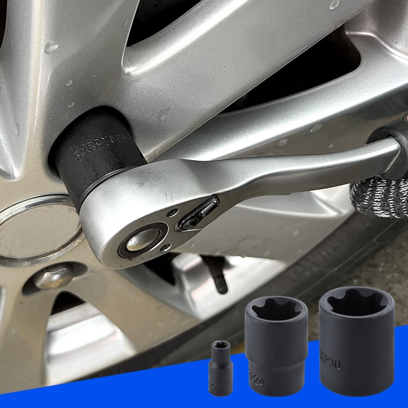 SPEEDWOX External Torque Socket Set 19Pcs EP Socket Set 1/2"