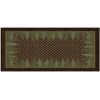 Cozy Cabin Pine Tree Trellis Non Slip Rug 20"x34"