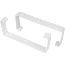 Vent Systems 2 Pack 220 x 90mm Plastic Wall Bracket for Rectangular Air Vent Ducts - Pre-Drilled Holes - Flat Air Vent Bracket - Heating, Cooling, Air Conditioning