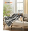Feandrea Waterproof Dog Blanket, Sherpa Fleece Pet Blanket for Small