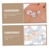 Healeved 4pcs Flower Nail Art Charms Rhinestones for Nail Decoration