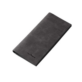 AMgrocery Men's Long Wallet, Thin, Lightweight, 2.5 oz (70 g), Thin and Lightweight, Only 0.4 inches (1 cm) Thick, Black