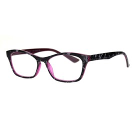 Womens Reading Glasses Fashion Readers Rectangular Spring Hinge Fuchsia +2.25