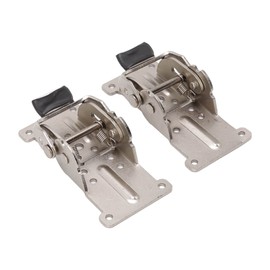 2Pcs Zinc Alloy Folding Hinges, 180 Degree Self Locking Hinge Set for Cabinet Wardrobe Door