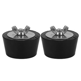 Yosoo123 2 x 51 mm 2 inch expansion plugs, antifreeze rubber plugs for swimming pool pipes in winter, rubber expansion winter plugs for swimming pool, spa pipes, winter fittings