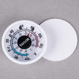 Taylor 5380n 1 3/4" Mini Stick on Indoor Outdoor Dial Thermometer
