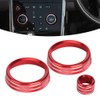 3pcs a C Rotary Knob Ring Aluminium Alloy Trim Volume