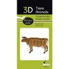 Fridolin 3D Paper Model Cow Brown