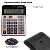 HIHUHEN Large Computer Electronic Calculator Counter Solar & Battery Power