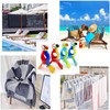 JZK 4x Parrot style novelty beach towel pegs for sun
