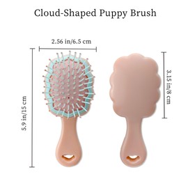 MAEELOU Gentle Cloud Air Cushion Brush Small Dogs Grooming with Gift Box, Fit for Yorkie, Shih Tzu, Pomeranian, Maltipoo, Maltese, Toy poodle, Puppy Essentials (Pink)