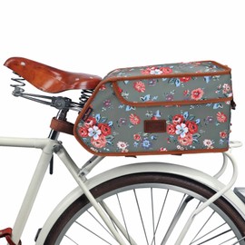 TOURBON Bicycle Rear Bag, Cooling Bag, Panniers Bag, Foldable, Insulated, Insulated, Large Capacity, Cooler Bag
