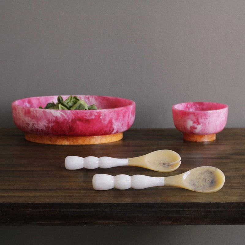 Beatriz Ball RESIN Rio Small Bowl with Base - Pink