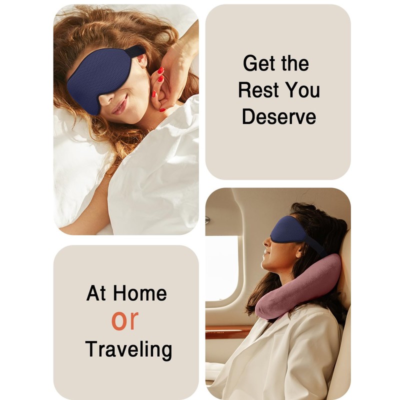 MABAO Sleep Mask for Side Sleeper, Eye Mask for Sleeping