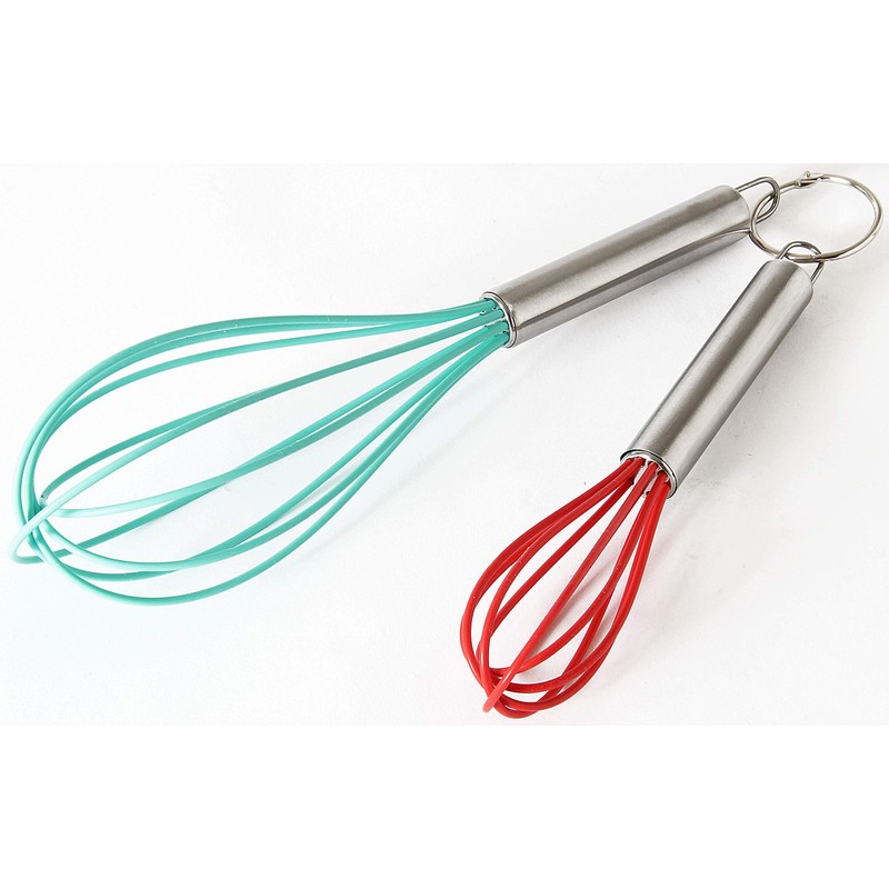 Chef Select Stainless-Steel Silicone Whisk, 9-Inch & 12 Inch Set